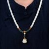 108 Bodhi Seed Mala with Money Bag Pendant for Fortune & Blessings