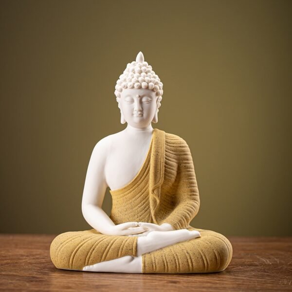 Buddha Backflow Incense Lamp Statue for Mindful Atmosphere & Stress Relief
