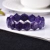 Charoite Palm Worry Stone Bracelet for Wisdom & Inner Strength