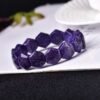 Charoite Palm Worry Stone Bracelet for Wisdom & Inner Strength