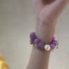 Charoite Pearl Bracelet for Transformation & Purity