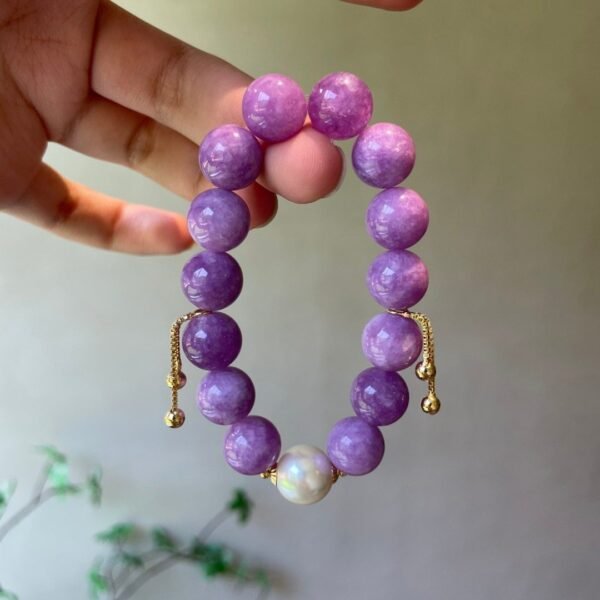 charoite pearl bracelet