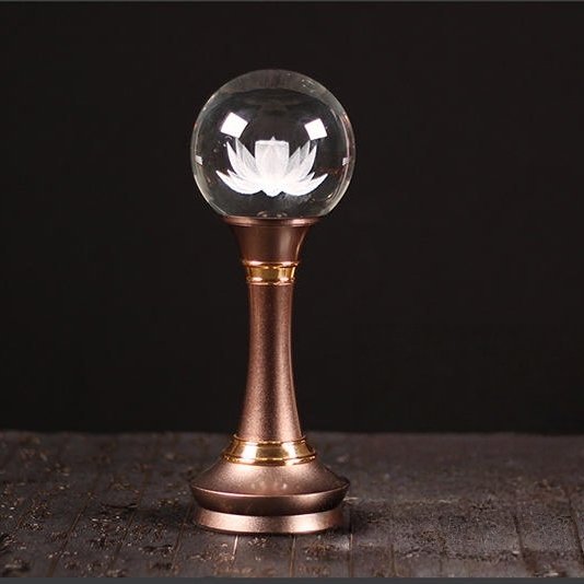 LUTOS 1 Buddhist Altar Light: Seven-Color LED with Lotus Peace Ball for Home Blessings