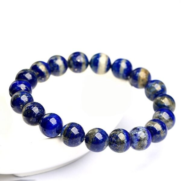 Blue White Porcelain Lapis Lazuli Bracelet for Imperial Wisdom & Protection