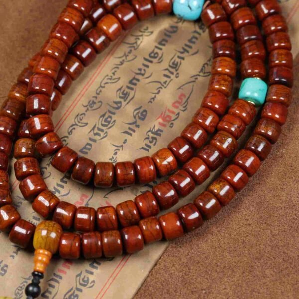 Tibetan Yak Bone 108 Mala for Strength & Spiritual Grounding