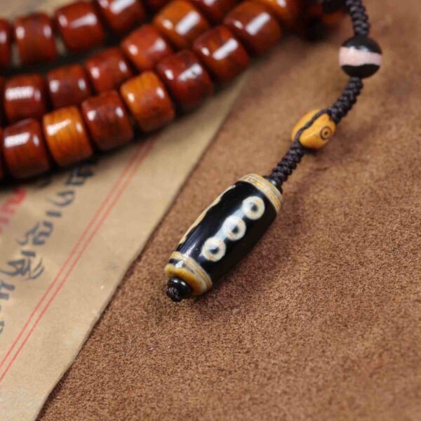 Tibetan Yak Bone 108 Mala for Strength & Spiritual Grounding