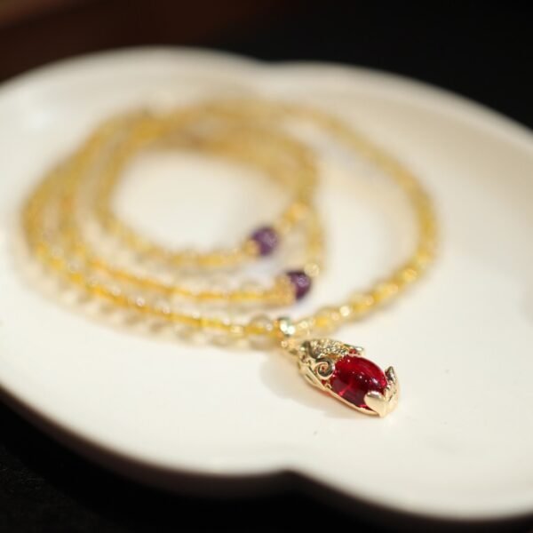 Rutilated Quartz 4 Rutilated Quartz Pixiu Bracelet for Wealth Attraction & Protection