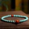 Turquoise Red Agate Bracelet for Spiritual Protection