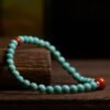 Turquoise Red Agate Bracelet for Spiritual Protection