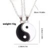 Yin Yang Bagua Couple Necklaces for Relationship Harmony