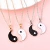 Yin Yang Bagua Couple Necklaces for Relationship Harmony