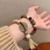 Yin Yang Bagua Incense Wood Bracelet for Taoist Harmony & Spiritual Grounding