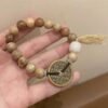 Yin Yang Bagua Incense Wood Bracelet for Taoist Harmony & Spiritual Grounding