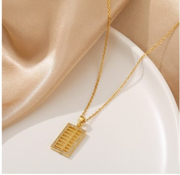 Wealth  & Success S925 Sterling Silver Abacus Necklace