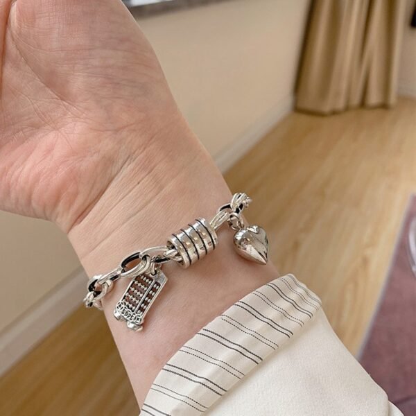 abacus bracelet 1 Heart Abacus Silver Bracelet Attract Balanced Wealth & Emotional Fortune