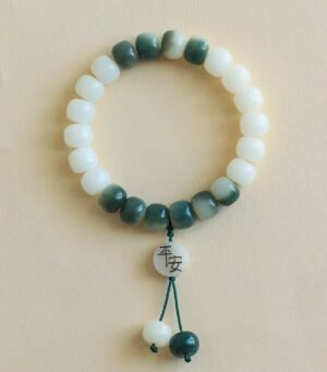 Bodhi Seed Bracelet with Peace Pendant