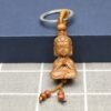 Peach Wood Buddha Guanyin Keychain Set
