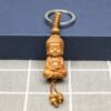 Peach Wood Buddha Guanyin Keychain Set