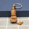 Peach Wood Buddha Guanyin Keychain Set