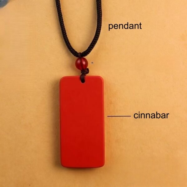 Engraved Cinnabar Talisman for Academic Achievement