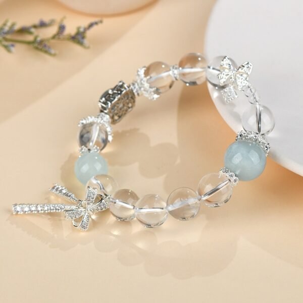 aquamarine crystal bracelet
