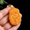 huanglong jade dragon pendant 2 Huanglong Jade Dragon Necklace for Success & Protection