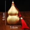 hulu decor 3 Brass Hulu Gourd Ornament for Office & Living Room for Health & Wealth