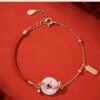 Koi Fish Peace Buckle Red String Bracelet for Abundance & Safe Fortune