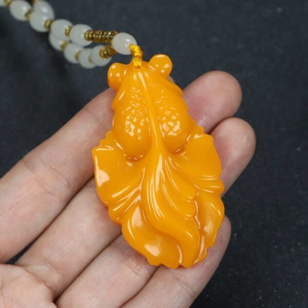 koi fish huanglong jade 4 Huanglong Jade Goldfish Necklace for Wealth & Good Luck