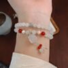 Chalcedony Awakening Lion Bracelet for Protection & Good Fortune