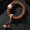 Lotus Awakening Lion Bodhi Seed Bracelet for Spiritual Protection