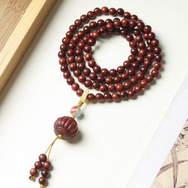mala bead red sandalwood