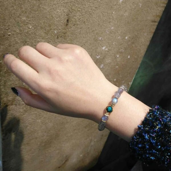 Moonstone Labradorite Bracelet for Lunar Aurora Energy