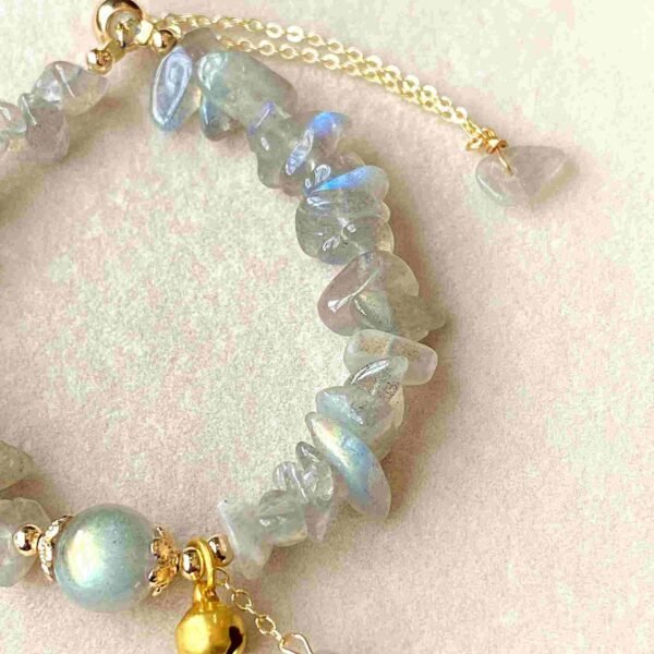 Moonstone Labradorite Bracelet for Cosmic Harmony & Intuition