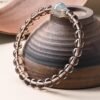 Smoky Quartz Moonstone Bracelet for Protective Intuition & Stability