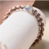 Smoky Quartz Moonstone Bracelet for Protective Intuition & Stability