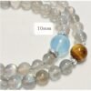 moonstone double bracelet 3 Double Layer Aquamarine Moonstone Tigers Eye Bracelet Triple Blessing
