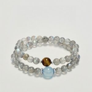 moonstone double bracelet