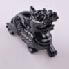 obsidian statue 3 Black Obsidian Pi Xiu Statue for Wealth Protection & Good Fortune