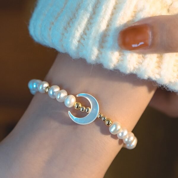 Pearl Shell Moon Bracelet