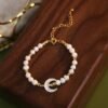 Pearl Shell Moon Bracelet
