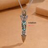 Six True Words Vajra Pendant Necklace for Protection & Spiritual Authority