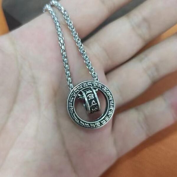 Six True Words Rotating Bead Necklace for Rotating Blessings & Continuous Fortune