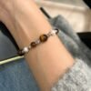 Tiger Eye Pearl Bracelet for Prosperity