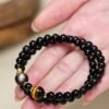 tiger eye obsidian bracelet 3 Black Obsidian Tiger Eye Bracelet for Protection & Good Fortune