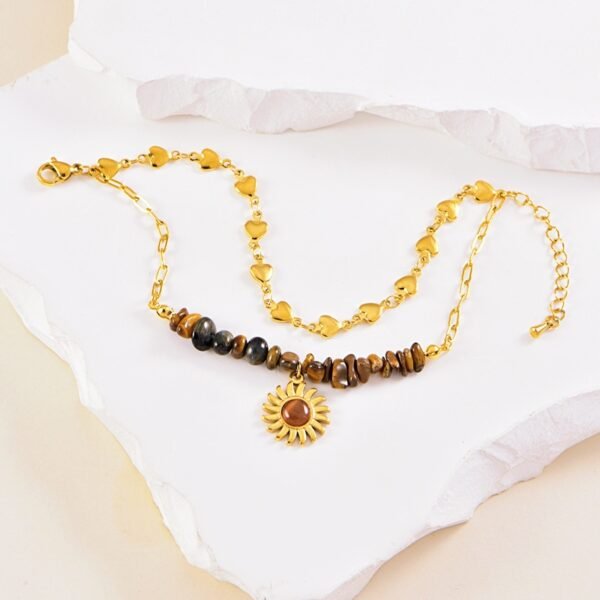 Sunflower Tiger Eye Bracelet for Blossoming Power & Happiness