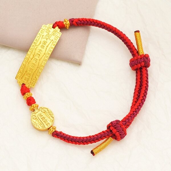 wealth of god bracelet 2 Gold-Plated Five God of Wealth Bracelet for Wealth & Protection