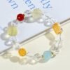 Five God of Wealth Quartz Crystal Bracelet for Fortune & Energy Flow