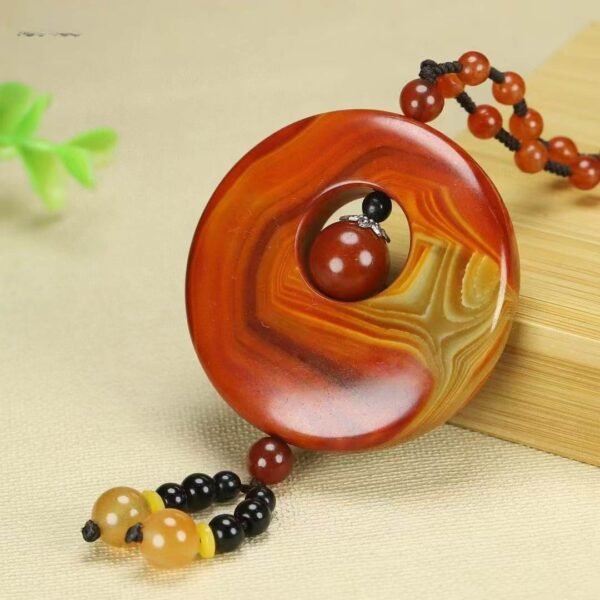 Zhanguo Red Agate Peace Buckle for Protection & Good Fortune