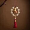Bodhi Lotus & Buddha Boxwood Car Hanging: Feng Shui for Safe Travels & Continuous Blessings